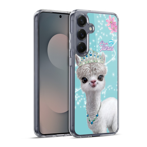 Animal Club International Royal Faces Llama Soft Gel Case for Samsung Galaxy S25+ & MagSafe