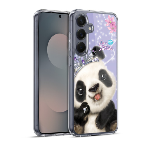 Animal Club International Royal Faces Panda Soft Gel Case for Samsung Galaxy S25+ & MagSafe