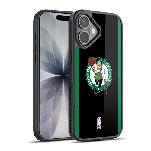 NBA Boston Celtics Logo Black Green Design Gel Armour Case For Apple iPhone 17