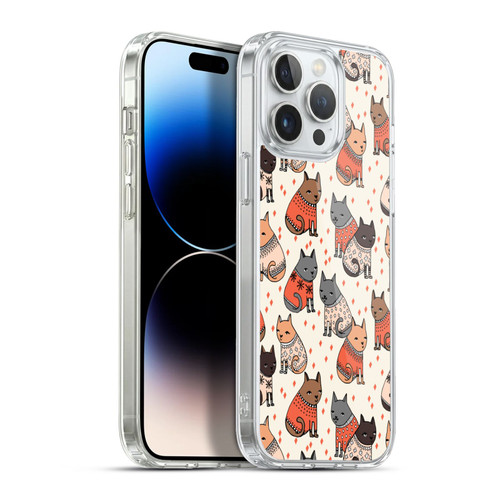 Andrea Lauren Design Animals Cozy Cats Soft Gel Case for Apple iPhone 13 Pro Max & MagSafe