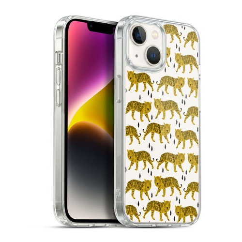 Andrea Lauren Design Animals White Tiger Soft Gel Case for Apple iPhone 14