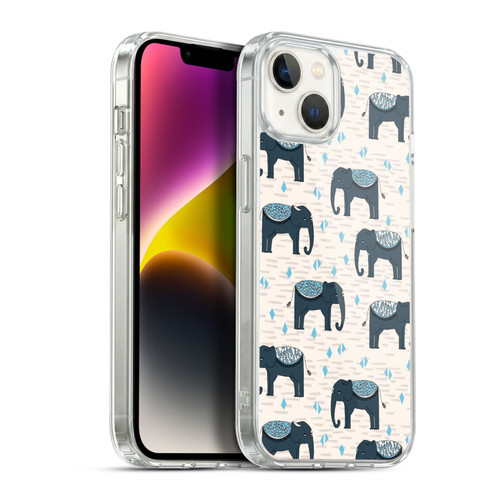 Andrea Lauren Design Animals Elephant Soft Gel Case for Apple iPhone 14 Plus & MagSafe
