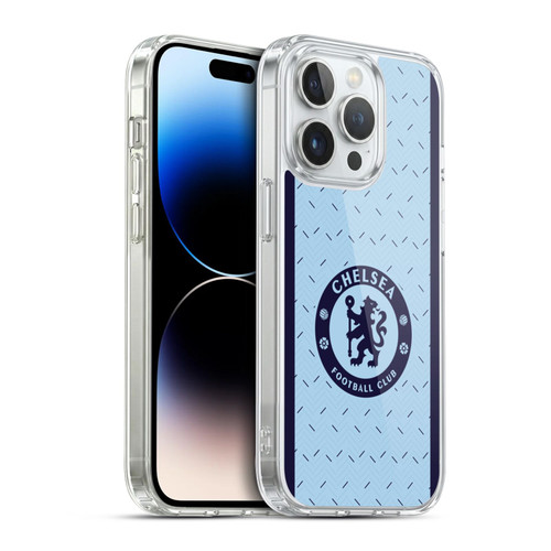 Chelsea Football Club 2020/21 Kit Away Soft Gel Case for Apple iPhone 14 Pro & MagSafe