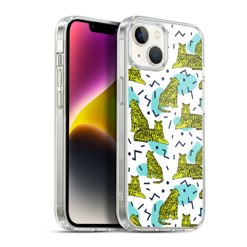Andrea Lauren Design Animals Neon Tiger Soft Gel Case for Apple iPhone 14 Plus & MagSafe