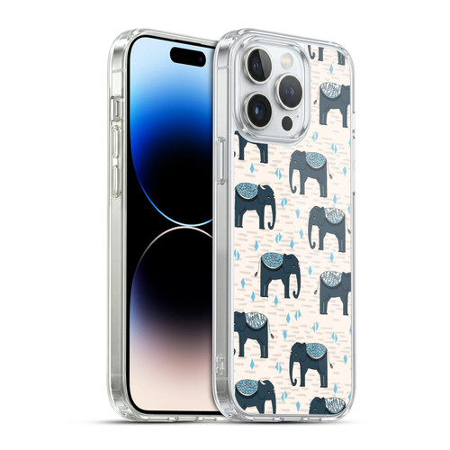 Andrea Lauren Design Animals Elephant Soft Gel Case for Apple iPhone 14 Pro Max & MagSafe