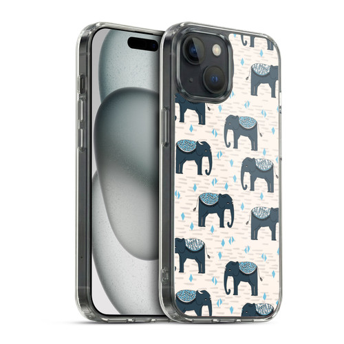 Andrea Lauren Design Animals Elephant Soft Gel Case for Apple iPhone 15 & MagSafe