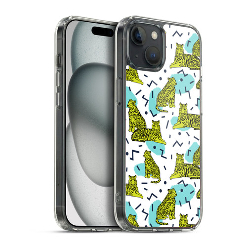 Andrea Lauren Design Animals Neon Tiger Soft Gel Case for Apple iPhone 15 Plus & MagSafe