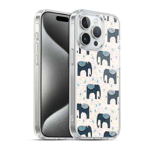 Andrea Lauren Design Animals Elephant Soft Gel Case for Apple iPhone 15 Pro & MagSafe