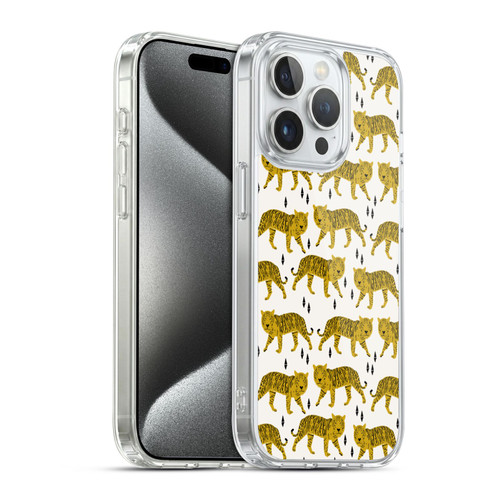 Andrea Lauren Design Animals White Tiger Soft Gel Case for Apple iPhone 15 Pro & MagSafe