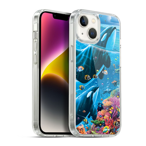 Michael David Ward Animals Sea Tales Soft Gel Case for Apple iPhone 14
