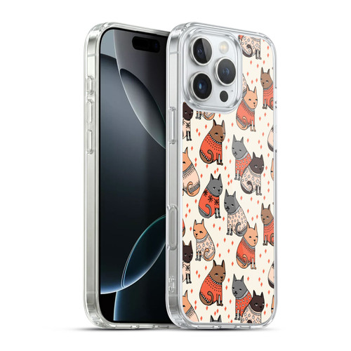 Andrea Lauren Design Animals Cozy Cats Soft Gel Case for Apple iPhone 16 Pro Max & MagSafe