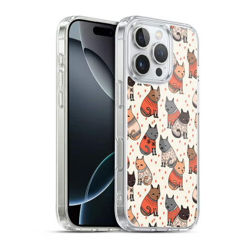 Andrea Lauren Design Animals Cozy Cats Soft Gel Case for Apple iPhone 16 Pro & MagSafe