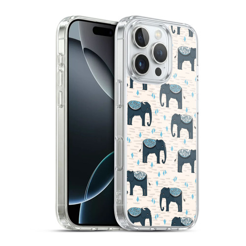 Andrea Lauren Design Animals Elephant Soft Gel Case for Apple iPhone 16 Pro & MagSafe