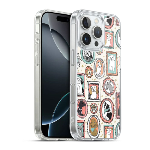 Andrea Lauren Design Animals Frame Dogs Soft Gel Case for Apple iPhone 16 Pro & MagSafe