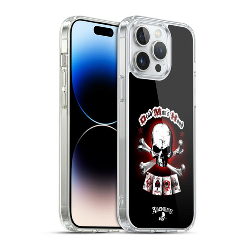 Alchemy Gothic Skull And Cards Dead Man's Hand Soft Gel Case for Apple iPhone 14 Pro Max & MagSafe