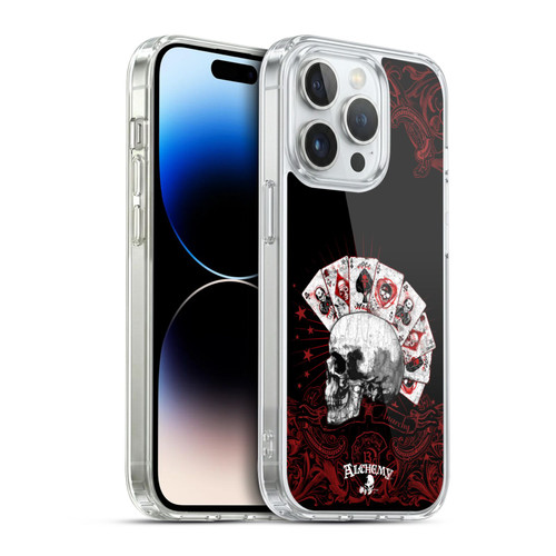 Alchemy Gothic Skull And Cards Aces Of Anarchy Soft Gel Case for Apple iPhone 14 Pro & MagSafe