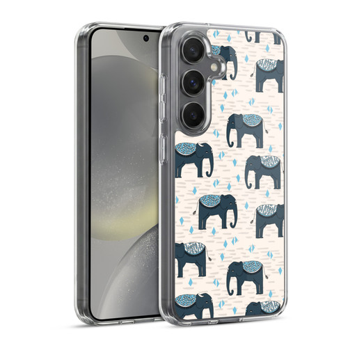 Andrea Lauren Design Animals Elephant Soft Gel Case for Samsung Galaxy S24 5G & MagSafe