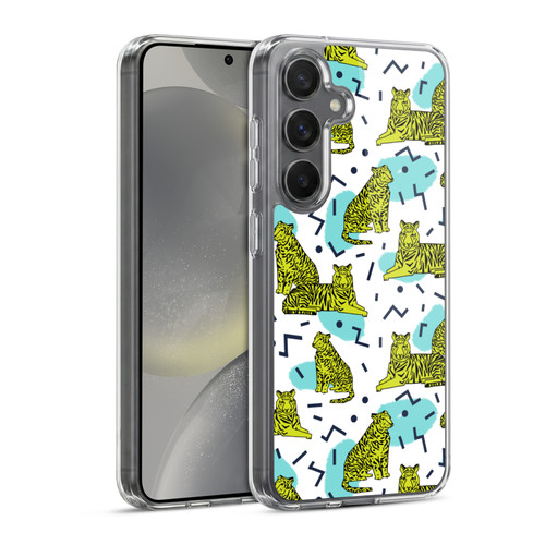 Andrea Lauren Design Animals Neon Tiger Soft Gel Case for Samsung Galaxy S24 5G & MagSafe