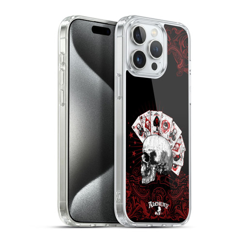 Alchemy Gothic Skull And Cards Aces Of Anarchy Soft Gel Case for Apple iPhone 15 Pro Max & MagSafe