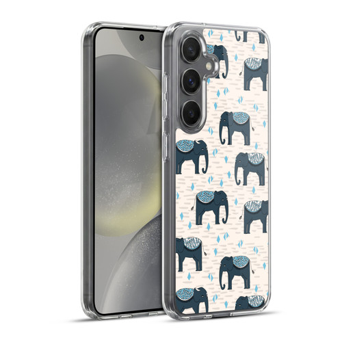 Andrea Lauren Design Animals Elephant Soft Gel Case for Samsung Galaxy S24+ 5G & MagSafe