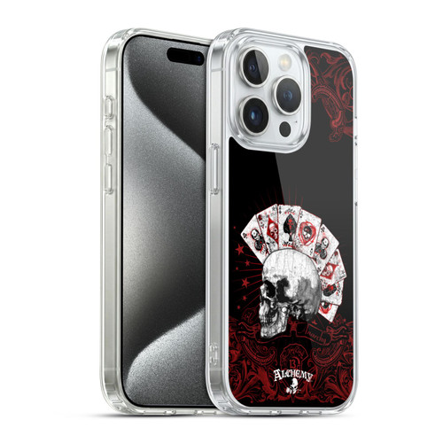 Alchemy Gothic Skull And Cards Aces Of Anarchy Soft Gel Case for Apple iPhone 15 Pro & MagSafe