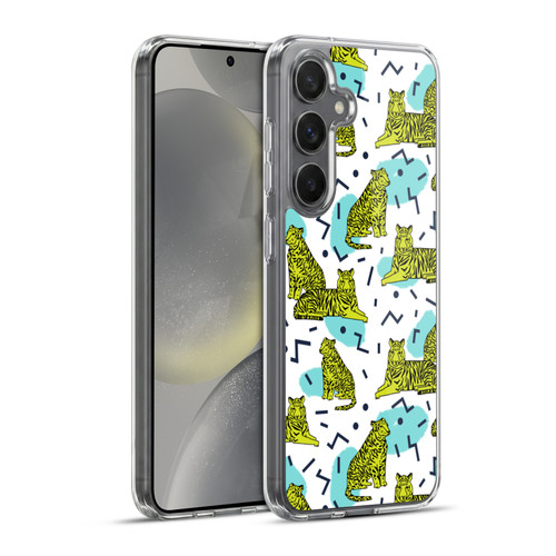 Andrea Lauren Design Animals Neon Tiger Soft Gel Case for Samsung Galaxy S24+ 5G & MagSafe