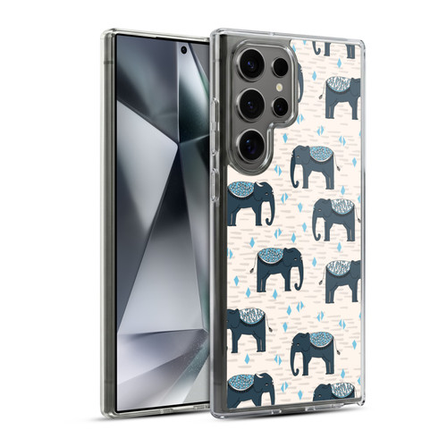 Andrea Lauren Design Animals Elephant Soft Gel Case for Samsung Galaxy S24 Ultra 5G & MagSafe