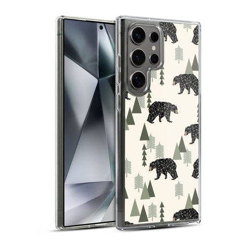 Andrea Lauren Design Animals Geometric Bears Soft Gel Case for Samsung Galaxy S24 Ultra 5G & MagSafe