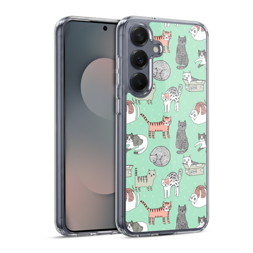 Andrea Lauren Design Animals Cats Soft Gel Case for Samsung Galaxy S25 & MagSafe