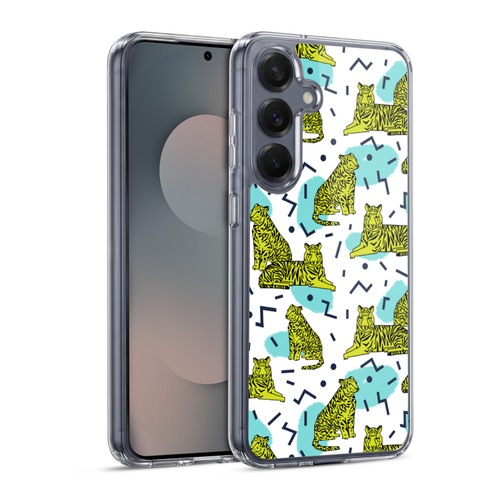 Andrea Lauren Design Animals Neon Tiger Soft Gel Case for Samsung Galaxy S25 & MagSafe