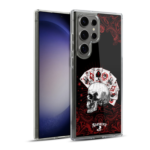 Alchemy Gothic Skull And Cards Aces Of Anarchy Soft Gel Case for Samsung Galaxy S23 Ultra 5G & MagSafe