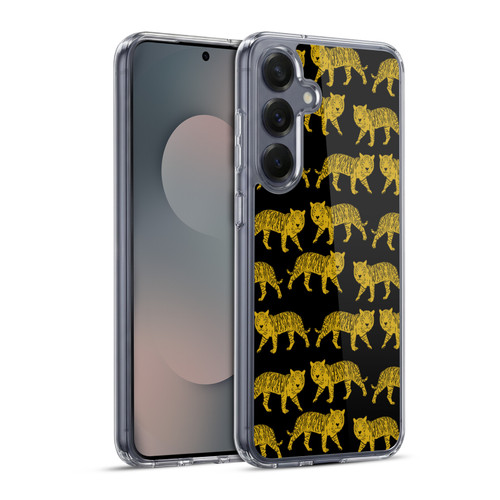 Andrea Lauren Design Animals Black Tiger Soft Gel Case for Samsung Galaxy S25+ & MagSafe