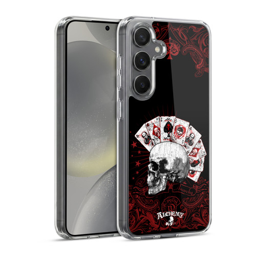 Alchemy Gothic Skull And Cards Aces Of Anarchy Soft Gel Case for Samsung Galaxy S24 5G & MagSafe