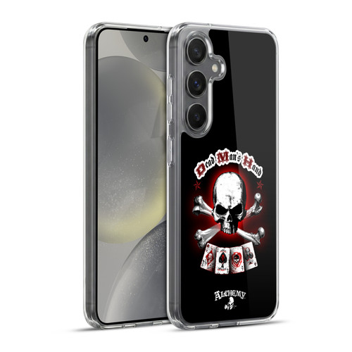 Alchemy Gothic Skull And Cards Dead Man's Hand Soft Gel Case for Samsung Galaxy S24+ 5G & MagSafe