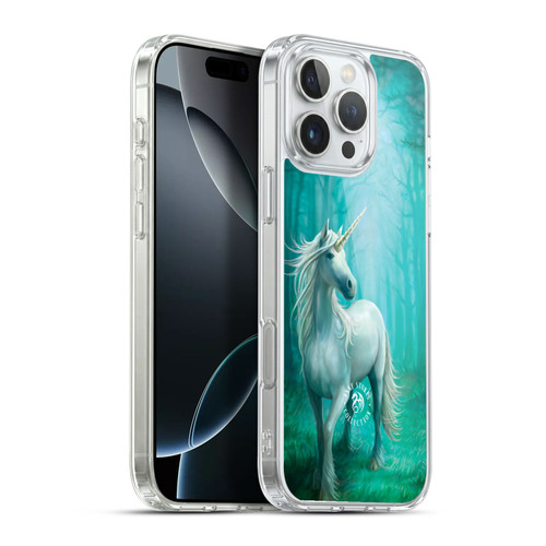 Anne Stokes Mythical Creatures Forest Unicorn Soft Gel Case for Apple iPhone 16 Pro Max & MagSafe