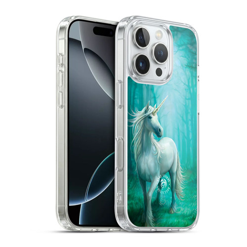 Anne Stokes Mythical Creatures Forest Unicorn Soft Gel Case for Apple iPhone 16 Pro & MagSafe