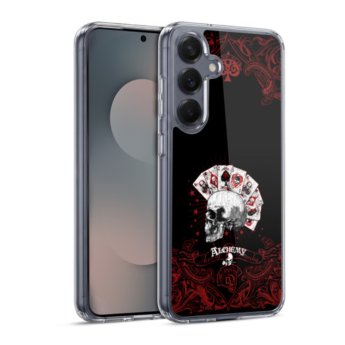 Alchemy Gothic Skull And Cards Aces Of Anarchy Soft Gel Case for Samsung Galaxy S25 & MagSafe