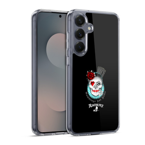 Alchemy Gothic Skull And Cards Gambling's For Fools Soft Gel Case for Samsung Galaxy S25 & MagSafe