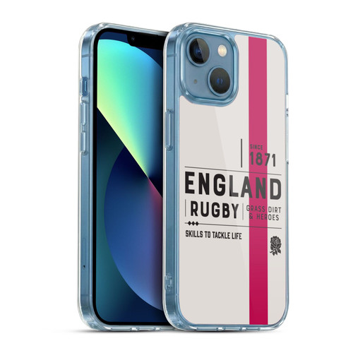 England Rugby Union History Since 1871 Soft Gel Case for Apple iPhone 13 Mini & MagSafe