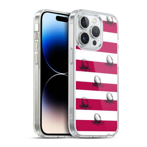 England Rugby Union History Pattern 2 Soft Gel Case for Apple iPhone 14 Pro & MagSafe
