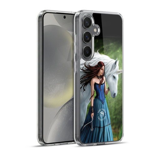 Anne Stokes Mythical Creatures Enchanted Fool Soft Gel Case for Samsung Galaxy S24+ 5G & MagSafe