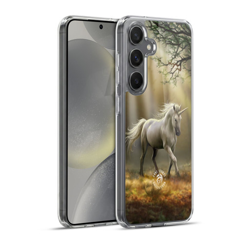 Anne Stokes Mythical Creatures Glimpse of a Unicorn Soft Gel Case for Samsung Galaxy S24+ 5G & MagSafe