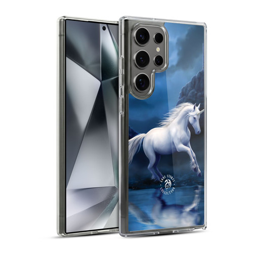 Anne Stokes Mythical Creatures Moonlight Unicorn Soft Gel Case for Samsung Galaxy S24 Ultra 5G & MagSafe