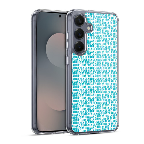 England Rugby Union History Pattern Soft Gel Case for Samsung Galaxy S25 & MagSafe