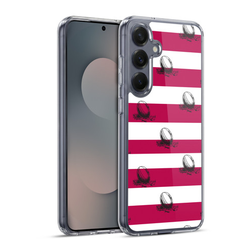 England Rugby Union History Pattern 2 Soft Gel Case for Samsung Galaxy S25+ & MagSafe