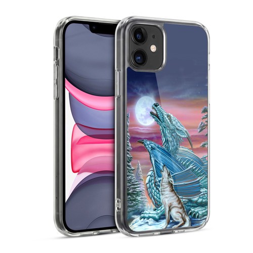 Ed Beard Jr Dragons Moon Song Wolf Moon Soft Gel Case for Apple iPhone 11