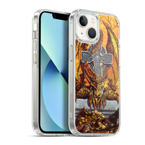 Ed Beard Jr Dragons Celtic Autumn Cross Soft Gel Case for Apple iPhone 13