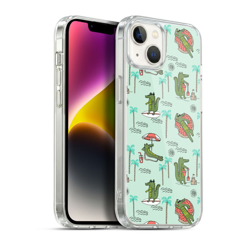 Andrea Lauren Design Sea Animals Alligators Soft Gel Case for Apple iPhone 14 Plus & MagSafe