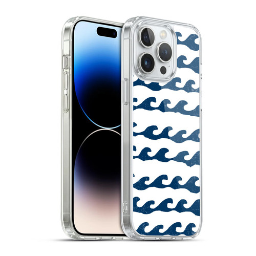 Andrea Lauren Design Sea Animals White Waves Soft Gel Case for Apple iPhone 14 Pro Max & MagSafe