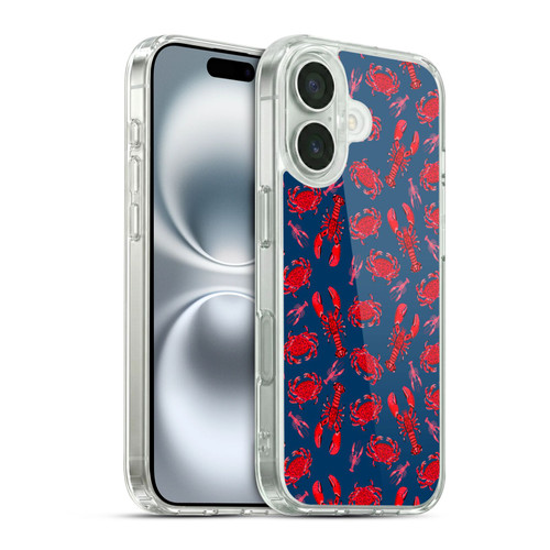 Andrea Lauren Design Sea Animals Crablets Soft Gel Case for Apple iPhone 16 & MagSafe